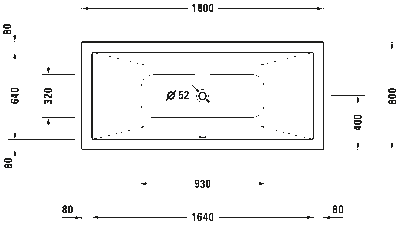 DuraSquare Встроенная ванна 3