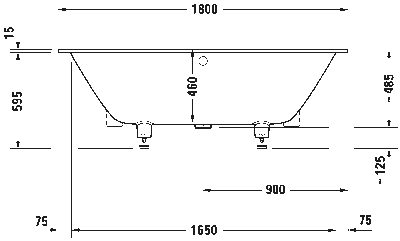 DuraSquare Встроенная ванна 5