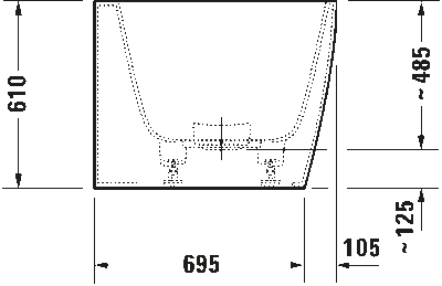 DuraSquare пристенный вариант 4