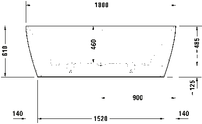 DuraSquare пристенный вариант 5