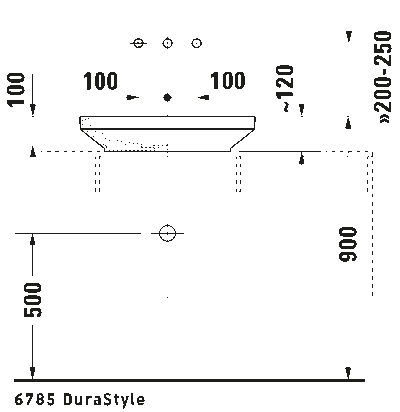 DuraStyle Раковина шлифованный вариант 12