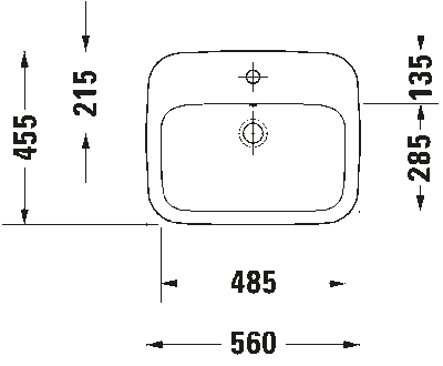 DuraStyle Умывальник встраиваемый 6