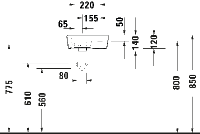 DuraStyle и Duravit №1 Умывальник для рук 6