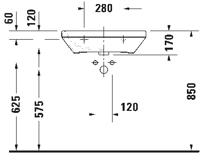 DuraStyle Умывальник медицинский Med 10