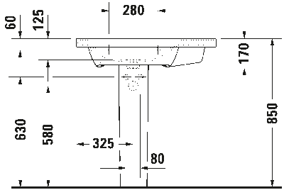 DuraStyle Умывальник 10