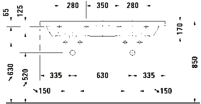 DuraStyle Двойной умывальник 8