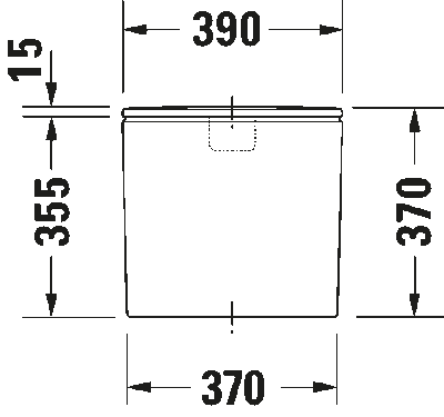 DuraStyle Бачок с механизмом двойного смыва 4