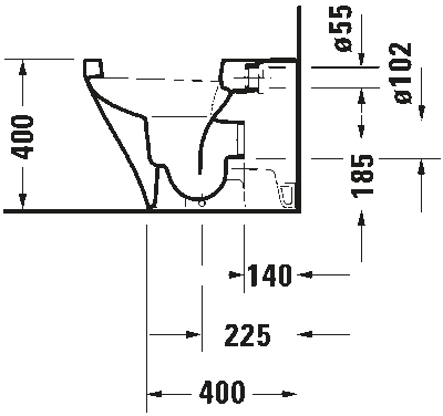 DuraStyle Унитаз напольный 9