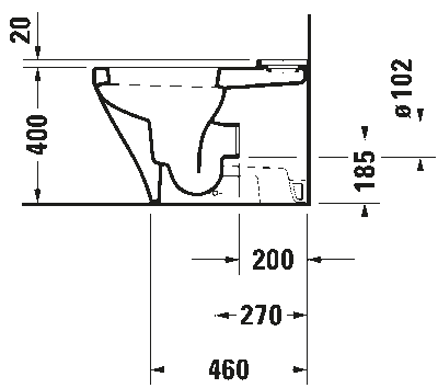 DuraStyle Унитаз комбинированный (не вкл. бачок) 13