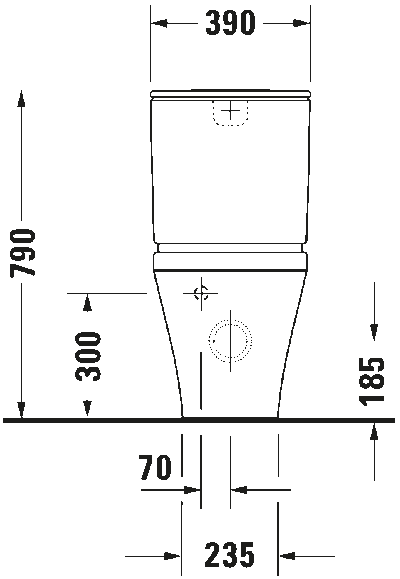 DuraStyle Унитаз комбинированный (не вкл. бачок) 19