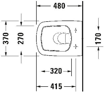DuraStyle Унитаз подвесной Duravit Rimless®без смывного края 7