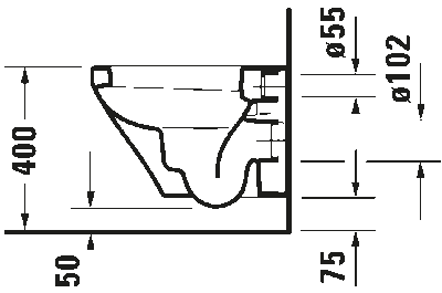 DuraStyle Унитаз подвесной Duravit Rimless®без смывного края 8