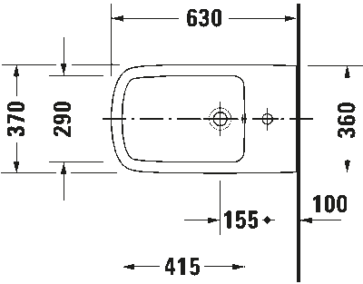 DuraStyle Биде напольное с переливом 6