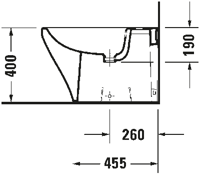 DuraStyle Биде напольное с переливом 7