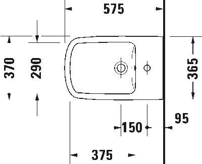 DuraStyle Биде напольное с переливом 5