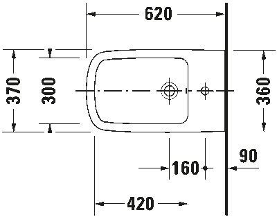 DuraStyle Биде подвесное с переливом 5