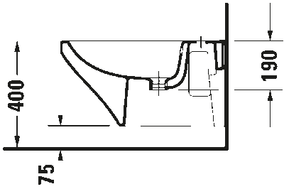 DuraStyle Биде подвесное с переливом 6