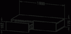 DuraStyle Полка для выдвижного ящика 15