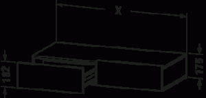 DuraStyle Полка для выдвижного ящика 16