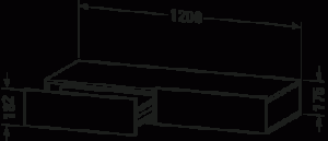 DuraStyle Полка для выдвижного ящика 16