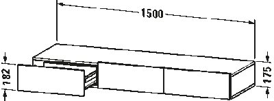 DuraStyle Полка для выдвижного ящика 15