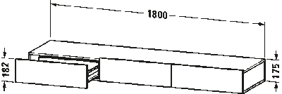 DuraStyle Полка для выдвижного ящика 15