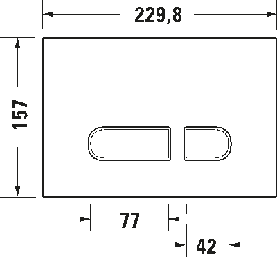 DuraSystem Installationselem. Клавиша смыва A1 6