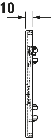DuraSystem Installationselem. Клавиша смыва A1 10