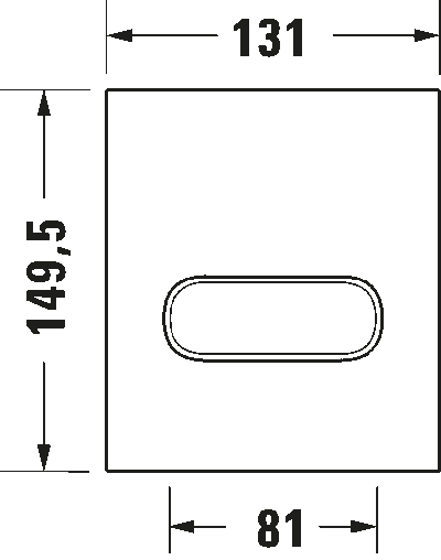 DuraSystem Installationselem. Клавиша смыва A1 11