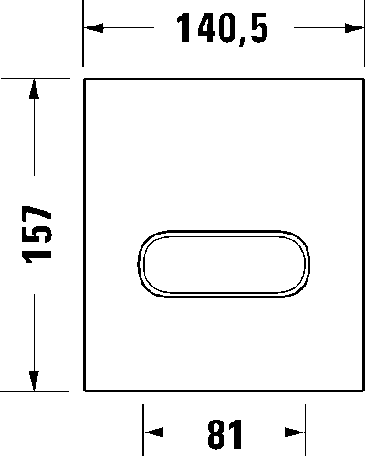 DuraSystem Installationselem. Клавиша смыва A1 7