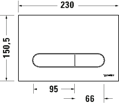 DuraSystem Installationselem. Кнопка включения Beta 100 9