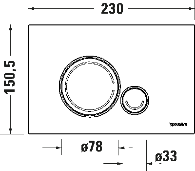 DuraSystem Installationselem. Кнопка включения Beta 120 7