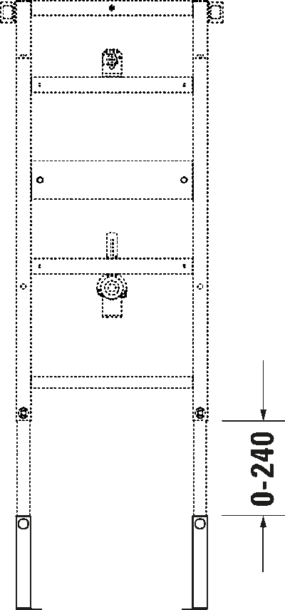 DuraSystem Installationselem. Комплект удлинения 240 мм 5