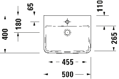 Duravit №1 Умывальник с переливом 9