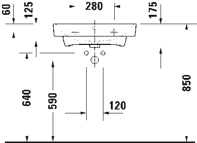 Duravit №1 Умывальник 10