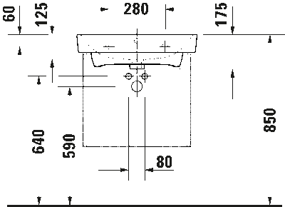 Duravit №1 Умывальник 12