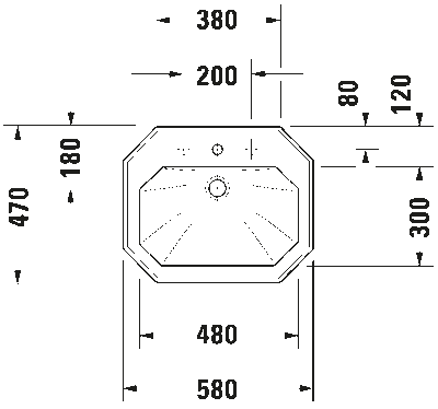 1930 Умывальник встраиваемый 3
