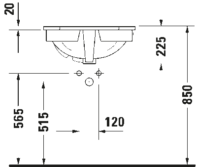 1930 Умывальник встраиваемый 4
