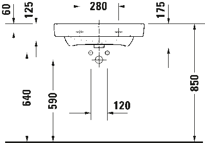 Duravit №1 Умывальник 10