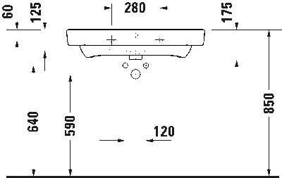 Duravit №1 Умывальник 18