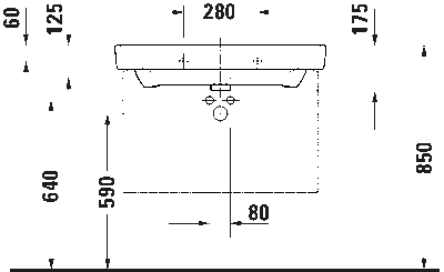 Duravit №1 Умывальник 20