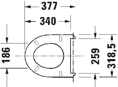 Duravit №1 Сиденье для унитаза петли: нерж. Сталь Детский 5
