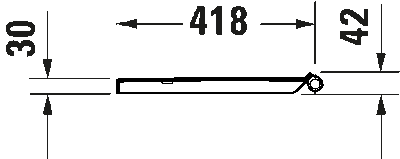 Duravit №1 Сиденье для унитаза петли: нерж. Сталь 11