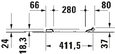 Duravit №1 Сиденье для унитаза петли: нерж. Сталь 12