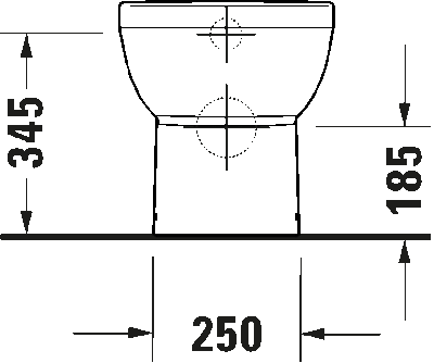 Duravit №1 Унитаз напольный Duravit Rimless 4