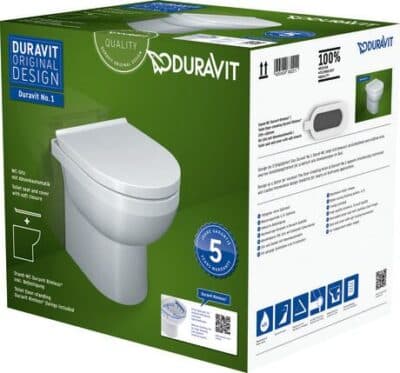 Duravit №1 Комплект напольного унитаза Duravit Rimless® 1
