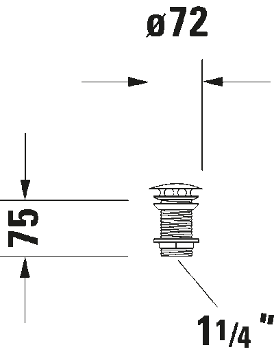 Сливной патрубок с прорезью. Раковина без перелива 7