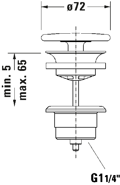 Выпуск для умывальников без перелива 6
