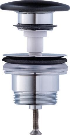 Нажимной выпуск для умывальников с переливом (рекомендуется в сочетании с настенным смесителем 3