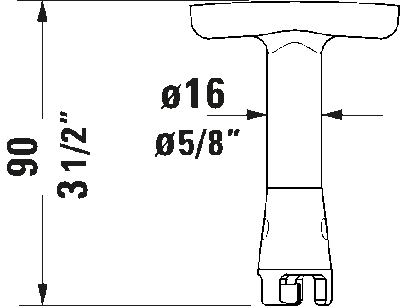 DuraStyle, ME by Starck Сервисный ключ 6